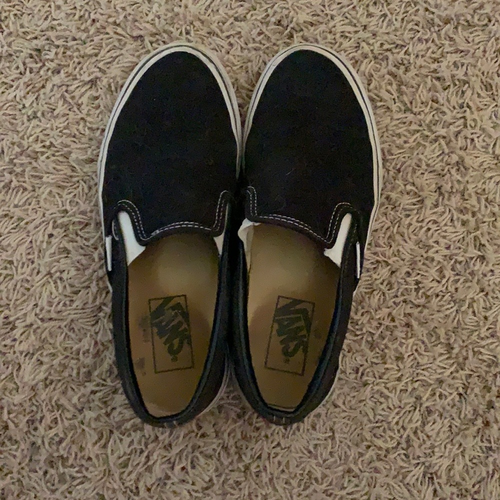 Black and White Slip-on Vans